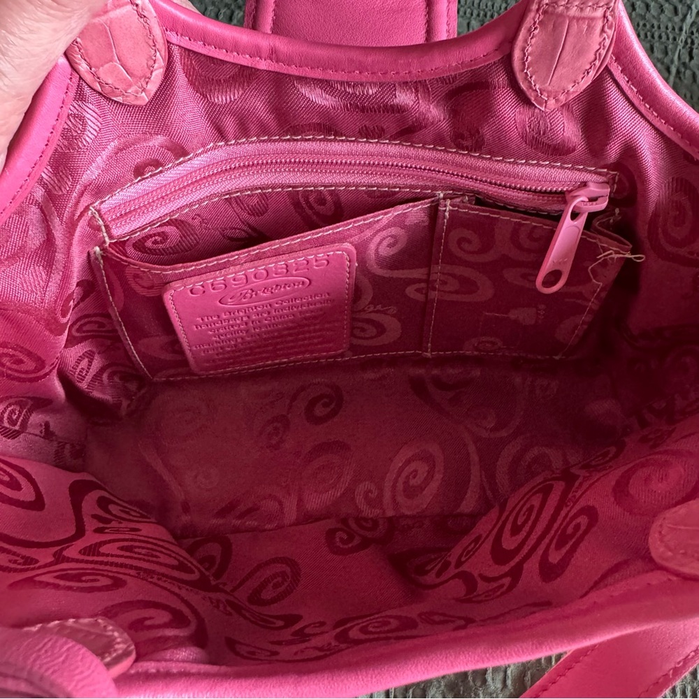VINTAGE BRIGHTON JULIET PINK SIGNATURE MINI HANDBAG - Picture 7 of 8